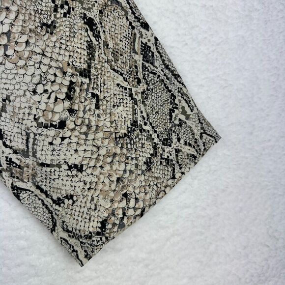Equipment Femme 100% Silk Snakeskin Print Shift Mini Dress Size S Boho Western - Picture 6 of 12